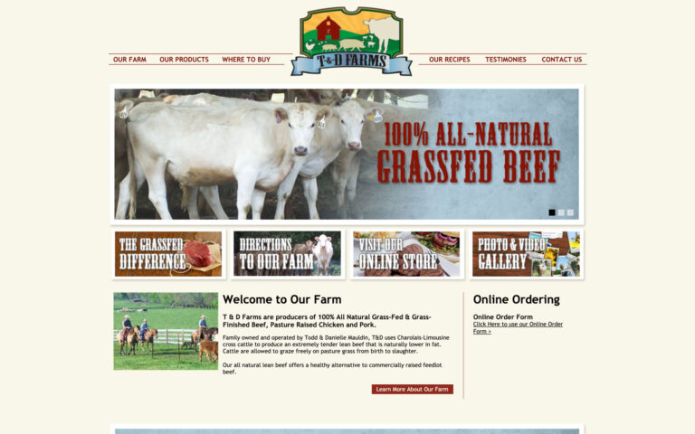 T&D Farms Website
