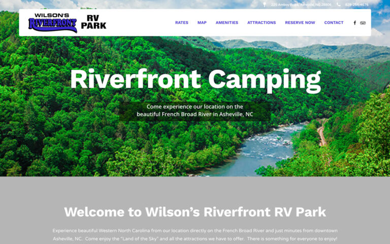 Wilson’s RV Park Website